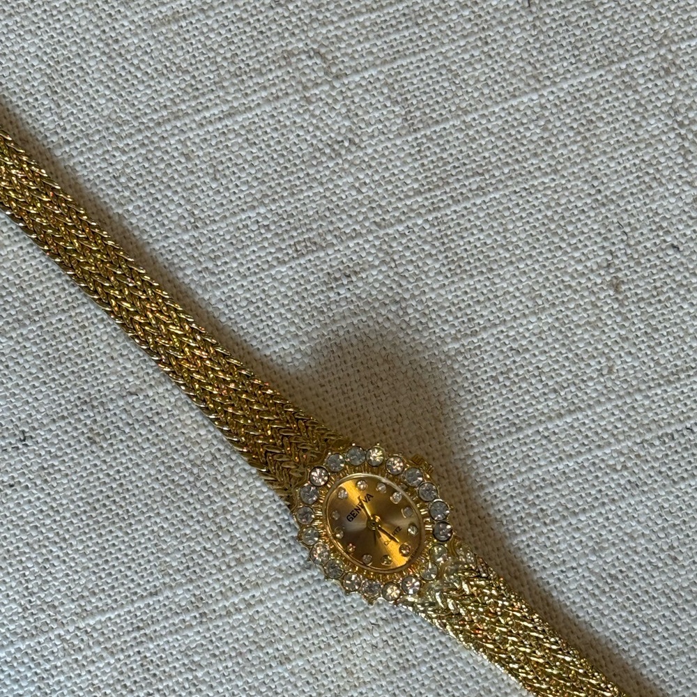 Gold Rhinestone Watch - Picture 5 of 5